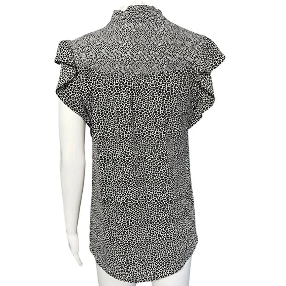 Michael Kors - Womens Ruffle Sleeve Top - Sz. SM - Picture 5 of 8